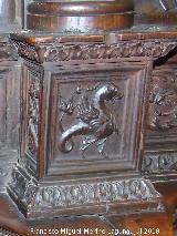 Catedral de Jaén. Coro. Nacimiento de Jesús. Pedestal derecho